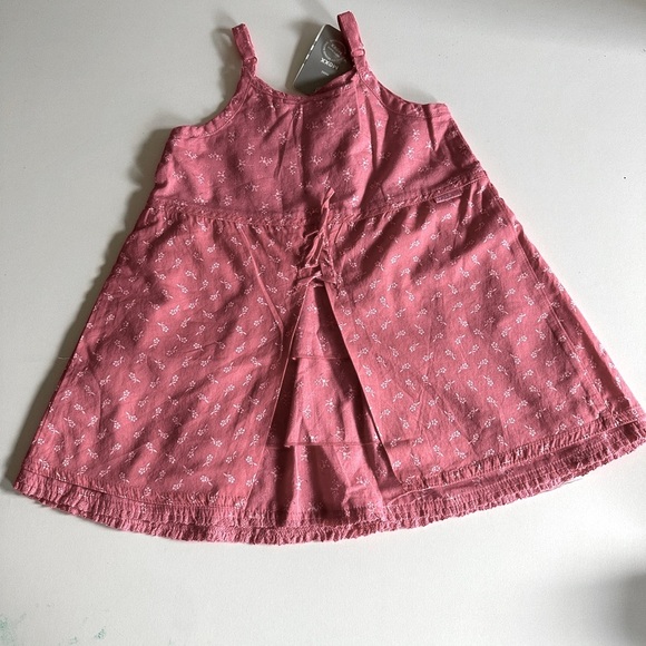 Mexx pink baby dress, two layers, laced back, spaghetti straps So sweet, sz 18m - Picture 5 of 10